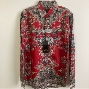 Platini red long sleeve size Medium